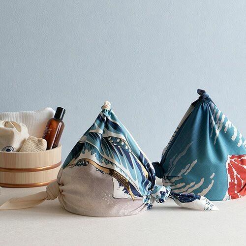 Furoshiki Great Wave off Kanagawa Organic Cotton Wrapping Cloth 70x70cm