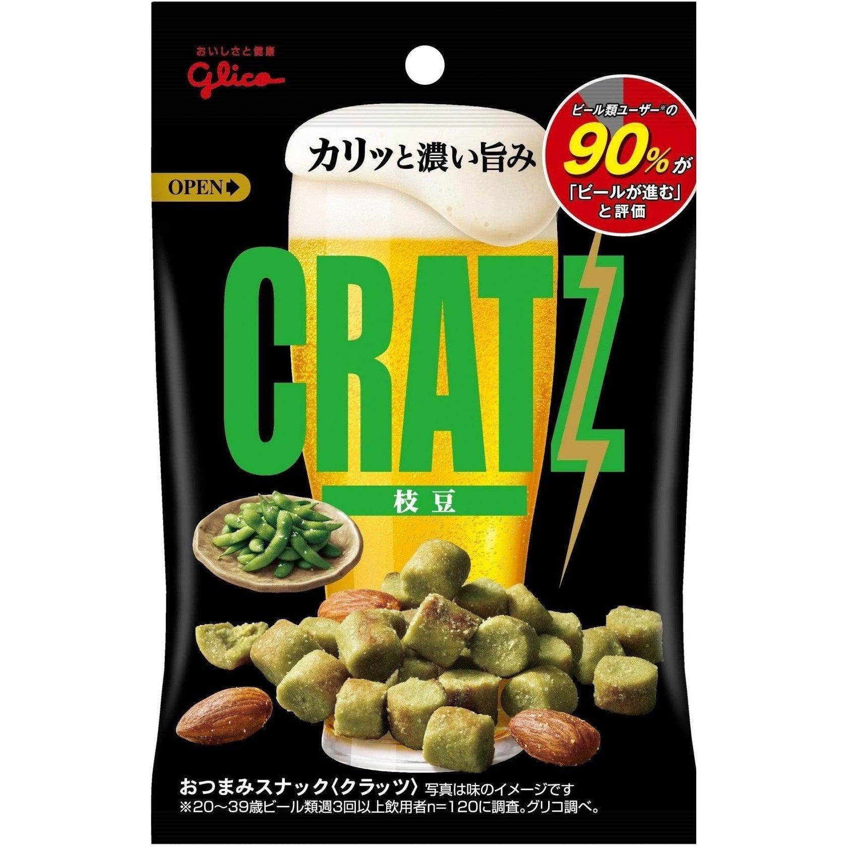 Glico Cratz Edamame Soybeans Savory Crunchy Snack 42g