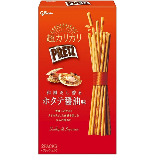 Glico Pretz Biscuit Sticks Scallop & Soy Sauce Dashi Flavor 1.94 oz (Pack of 10)