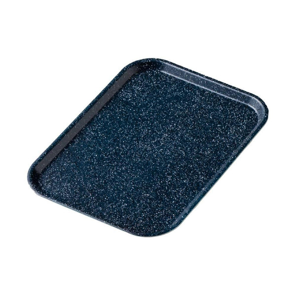Handmade Stone Style Kishu Lacquerware Tray Non-Slip Navy Blue