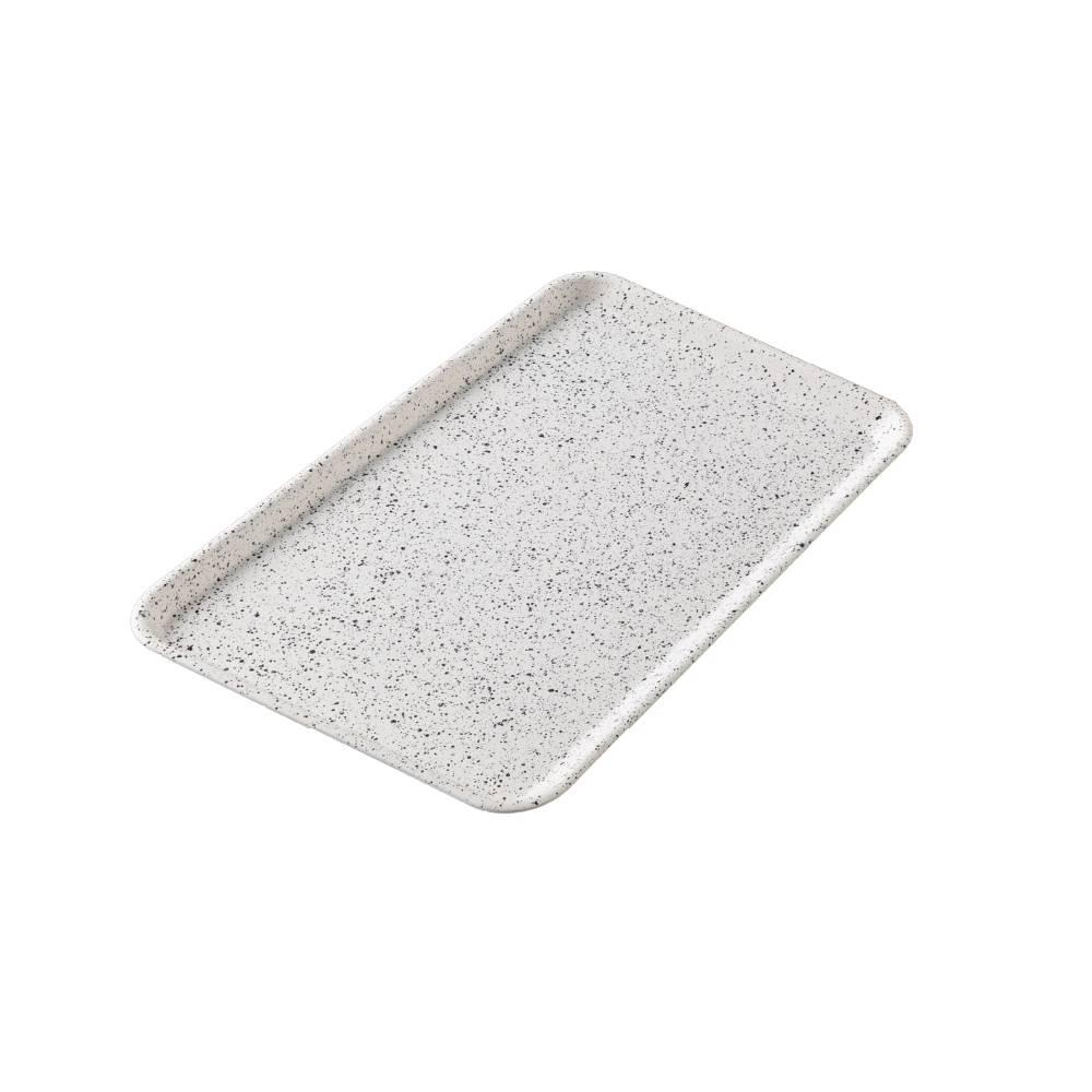 Handmade Stone Style Kishu Lacquerware Tray Non-Slip White