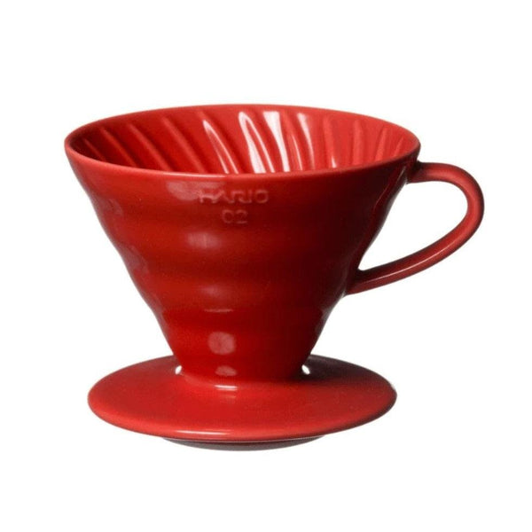 Hario V60 Ceramic Coffee Dripper 1~4 Cups Red