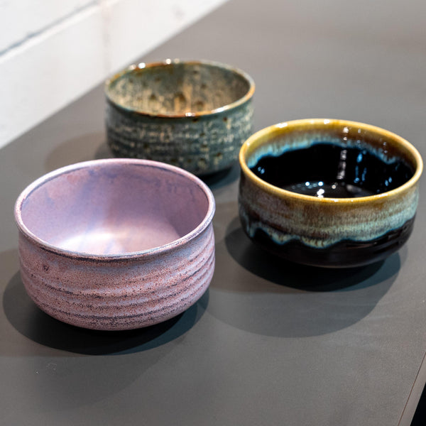 Hasami Porcelain Matchawan Lightweight Black & Brown Matcha Tea Bowl