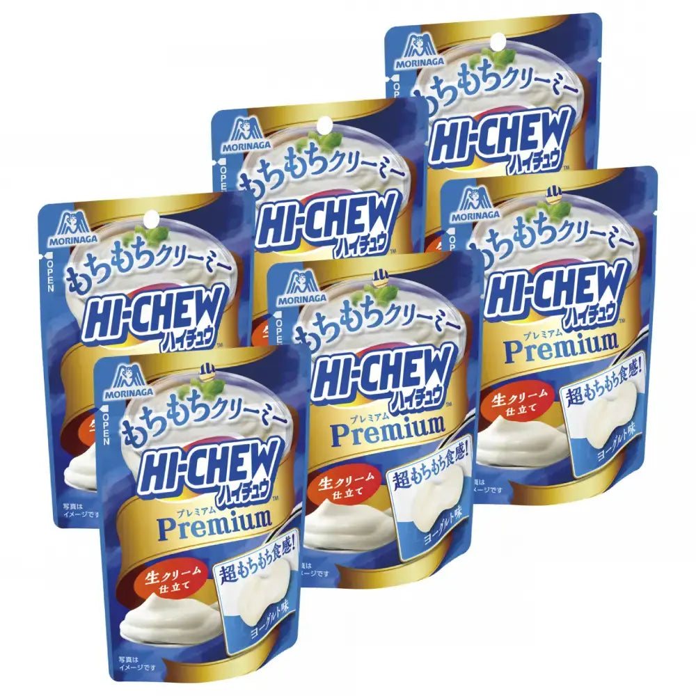 Hi-Chew Premium Yogurt Flavor Soft Chewy Candy 32g (Pack of 6)