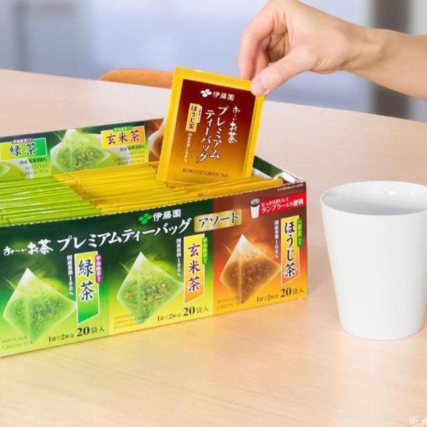 Itoen Oi Ocha Premium Japanese Green Tea Assortment 60 Tea Bags