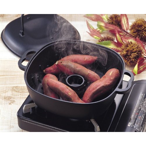 Iwachu Cast Iron Yakiimo Baked Sweet Potato Pot With Lid 31cm