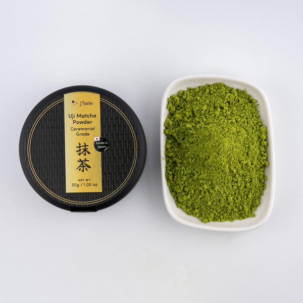 J Taste Premium Stone-Ground Uji Matcha Powder Ceremonial Grade 1.1oz