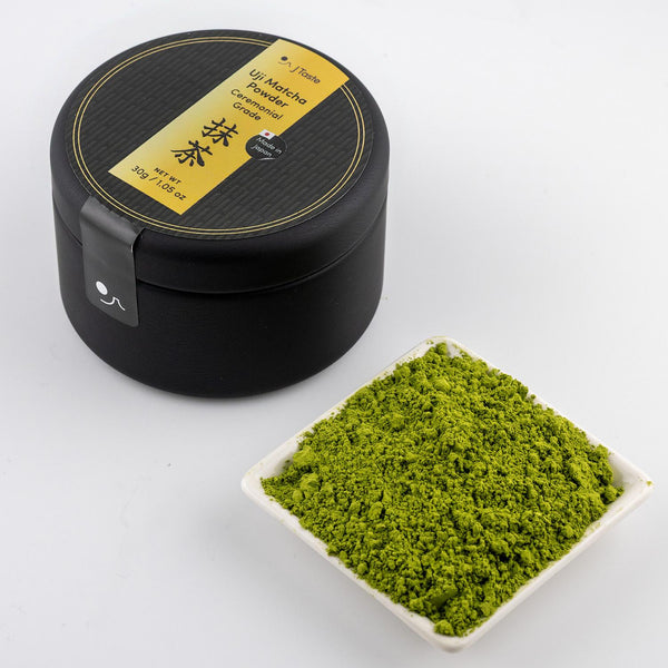J Taste Premium Stone-Ground Uji Matcha Powder Ceremonial Grade 1.1oz