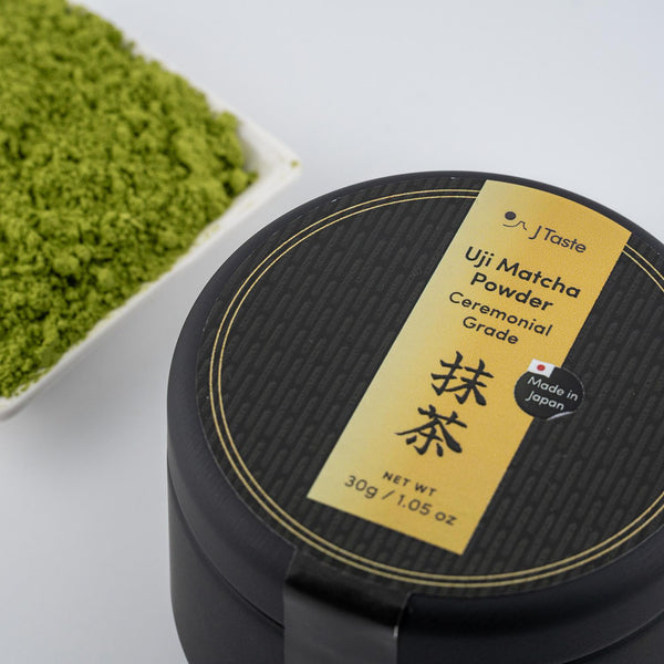 J Taste Premium Stone-Ground Uji Matcha Powder Ceremonial Grade 1.1oz
