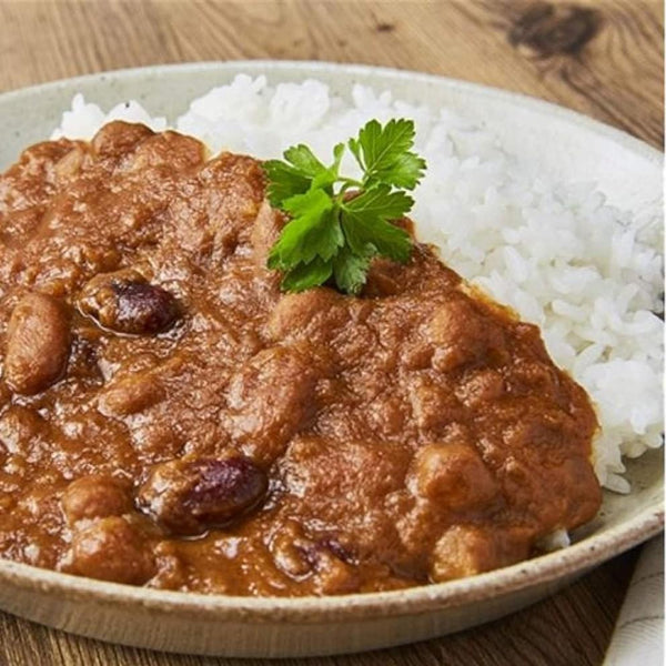 Kagome Three Bean Curry Plant-Based Vegan Instant Curry (Pack of 3)