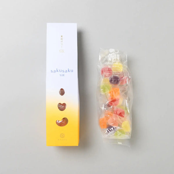 Kahou Sakusaku Assorted Fruit Jelly Candies (6 Flavors) 90g