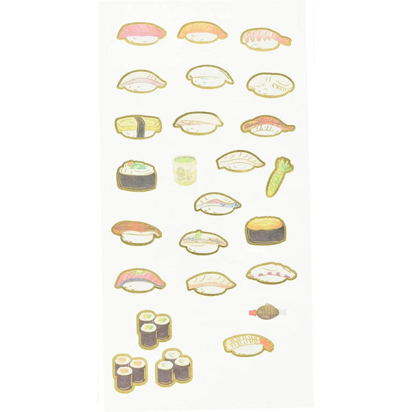 Kamiiso Japanese Food Scrapbook Stickers Sushi Theme