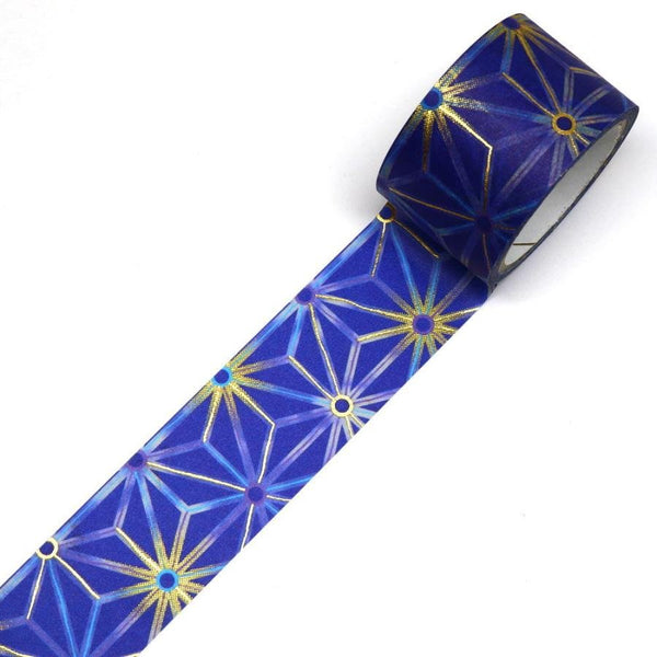 Kamiiso Kimono Washi Tape Hemp Leaf Pattern Masking Tape