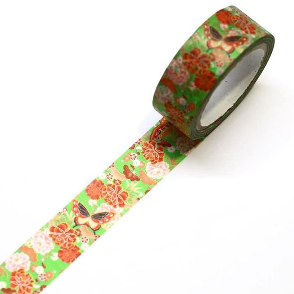Kamiiso Kimono Washi Tape Kyoto Flowers Pattern Masking Tape