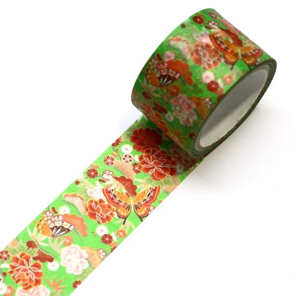 Kamiiso Kimono Washi Tape Kyoto Flowers Pattern Masking Tape