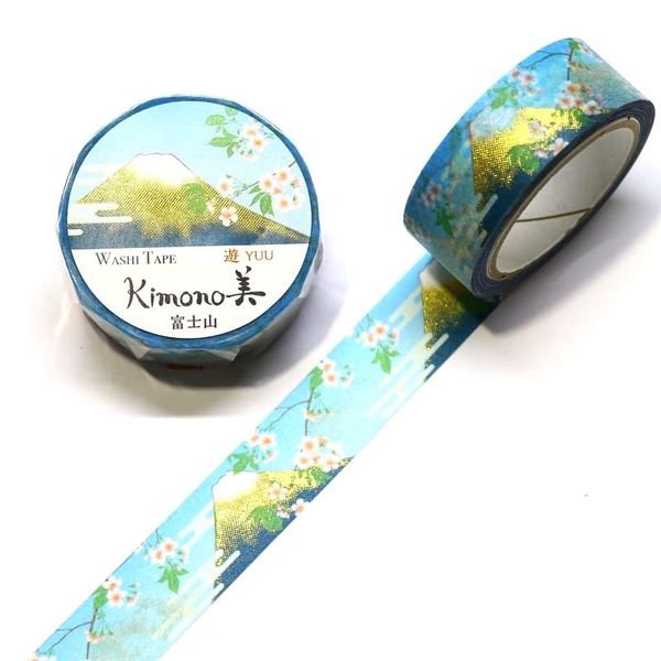 Kamiiso Kimono Washi Tape Mount Fuji Pattern Masking Tape