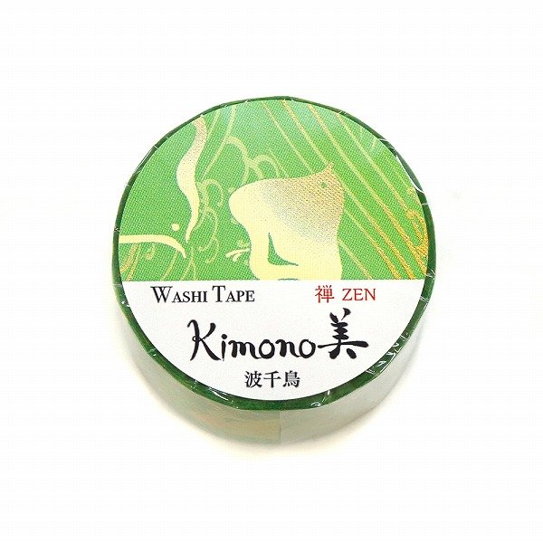 Kamiiso Kimono Washi Tape Zen Wave Chidori Pattern Masking Tape
