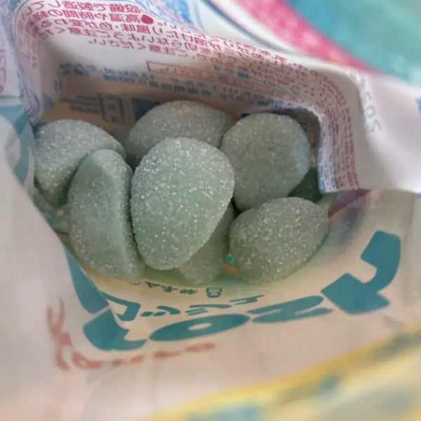 Kanro Marosh Ramune Soda Flavor Soft Chewy Gummy Candy 50g (Pack of 6)