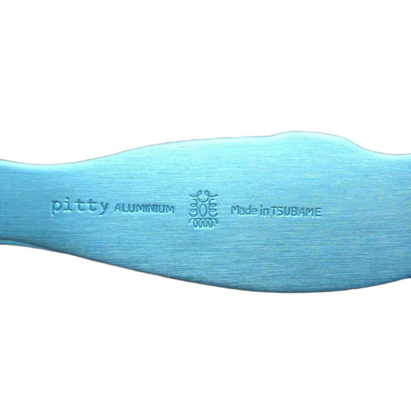 Katariki Cute Aluminum Ice Cream Spoon Whale Marine Blue 11.6cm