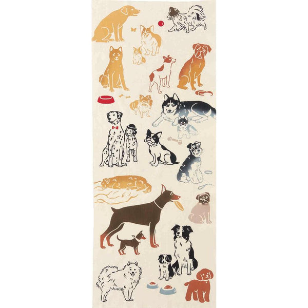 Kenema Tenugui Dog Breeds Japanese Traditional Hand Dyed Cloth