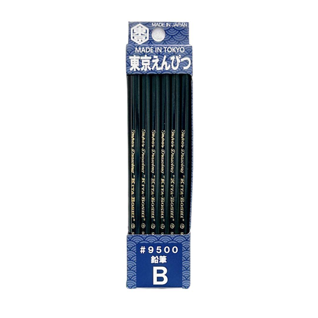Kitaboshi Tokyo Pencil B 9500 For Drawing & Light Shading 12 pieces