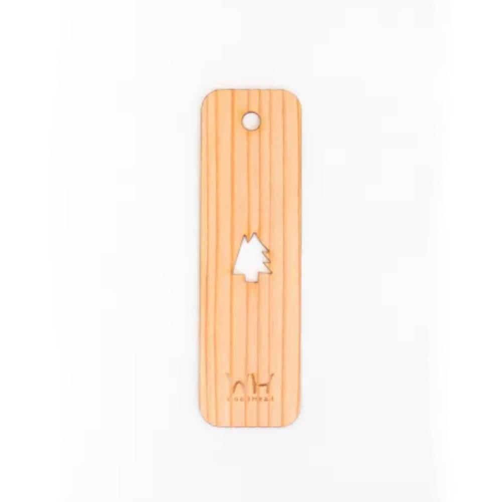 Kito Sustainable Sugi Cedar Wood Bookmark Cedar Tree Design 10cm
