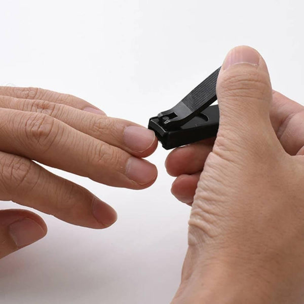Kiya Nail Clipper Black Steel Precision Nail Cutter Small