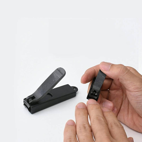Kiya Nail Clipper Black Steel Precision Nail Cutter Small