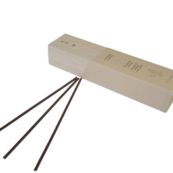 Kousaido All Natural Hinoki Cypress Incense in Wooden Box 20 Sticks