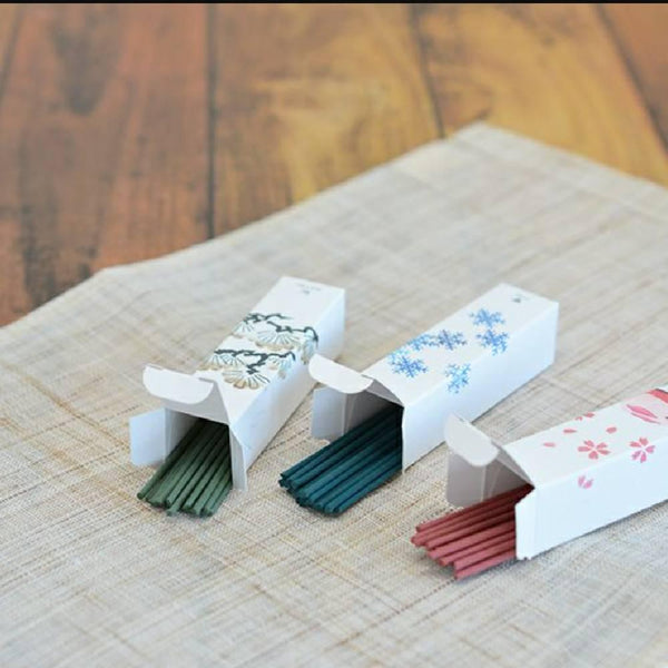 Kousaido Hanga Incense Assortment 10 Seasonal Scents + Holder Gift Set