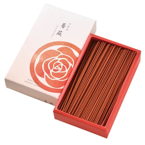 Kousaido Kyoto Low Smoke Rose Incense Sticks Delicate Fragrance 70g