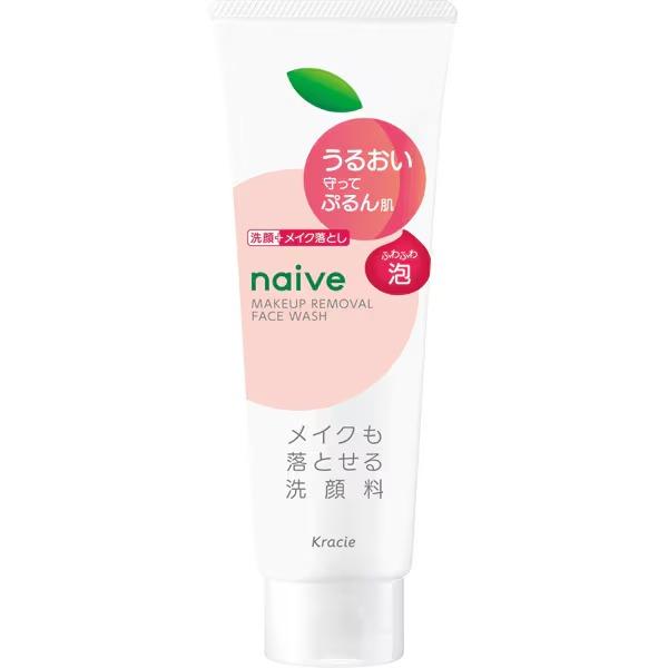 Kracie Naive Peach Face Wash Makeup Remover 180g