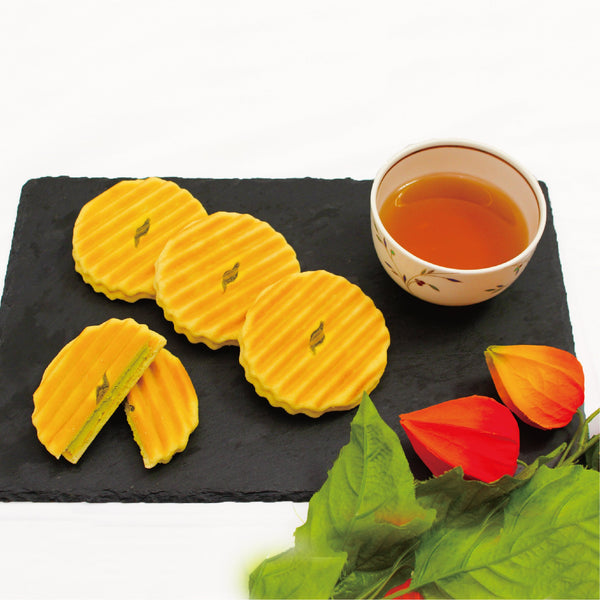 Kyo Kaori Matcha Cream Zig Zag Sandwich Cookies (Pack of 6)