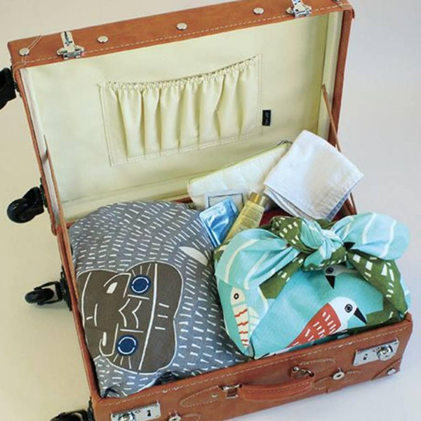 Large Furoshiki Gorilla Design Cotton Wrapping Cloth Mat 100cm