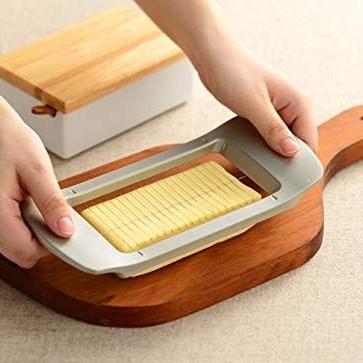 Leye Wire Grid Butter Cutter Easy-To-Use Stainless Steel Butter Slicer