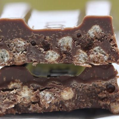 Lotte Crunky Chocolate Crispy Malt Puff Chocolate Block 45g (Pack of 5)