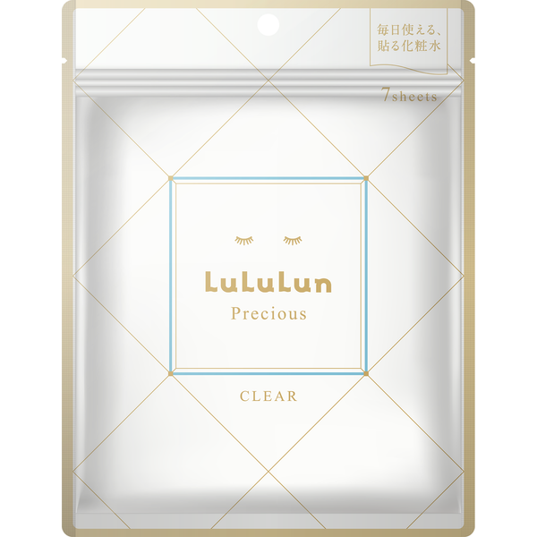Lululun Precious White Clear Facial Sheet Mask 7 Sheets