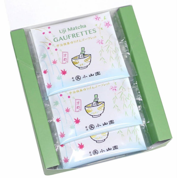 Marukyu Koyamaen Uji Matcha Cream Filled Gaufrettes Waffle Cookies 8 pcs.