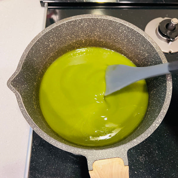 mixing the two mixtures together