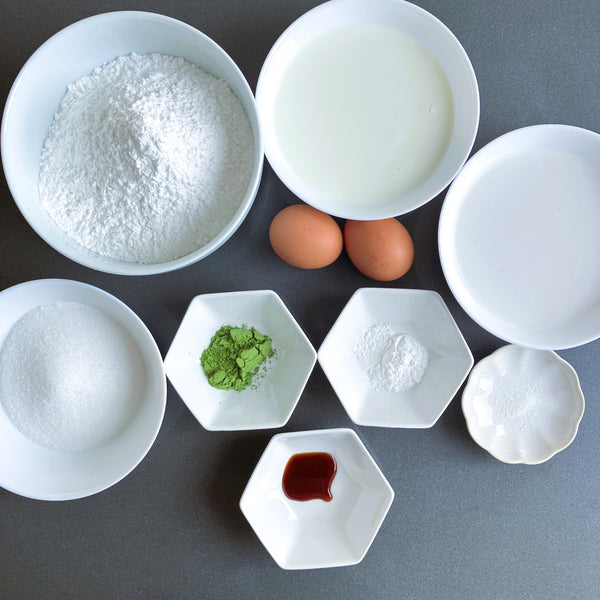 matcha mochi cake ingredients
