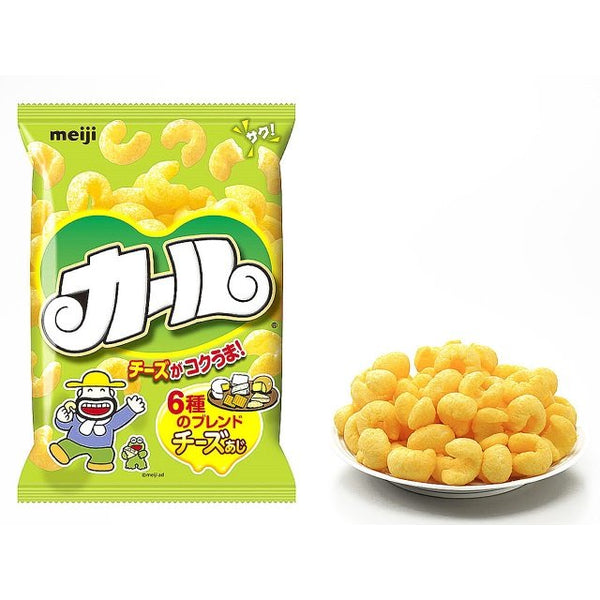 Meiji Karl Cheese Corn Puffs Light Crispy Cheese Snack 64g