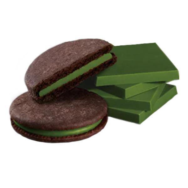 Meiji Rich Matcha Chocolate Sand Matcha Sandwich Cookies (Pack of 5)