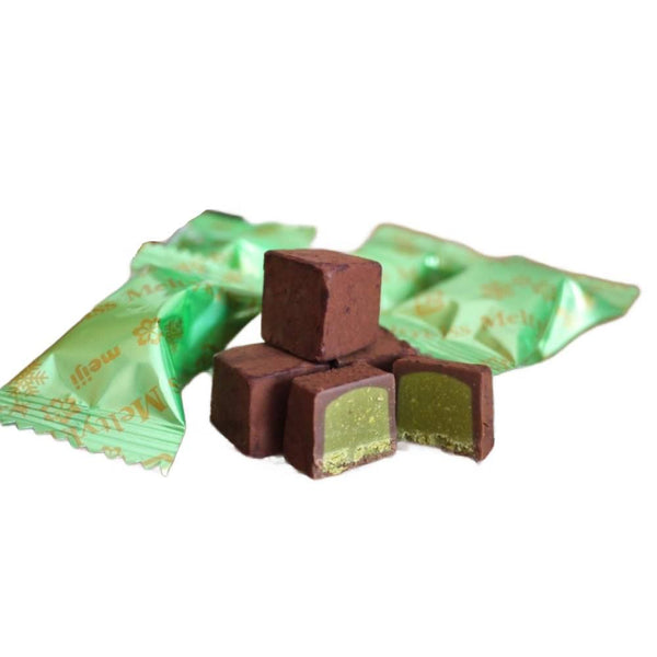 Meltykiss Matcha Soft Melting Choco Matcha Cubes 53g (Pack of 3)