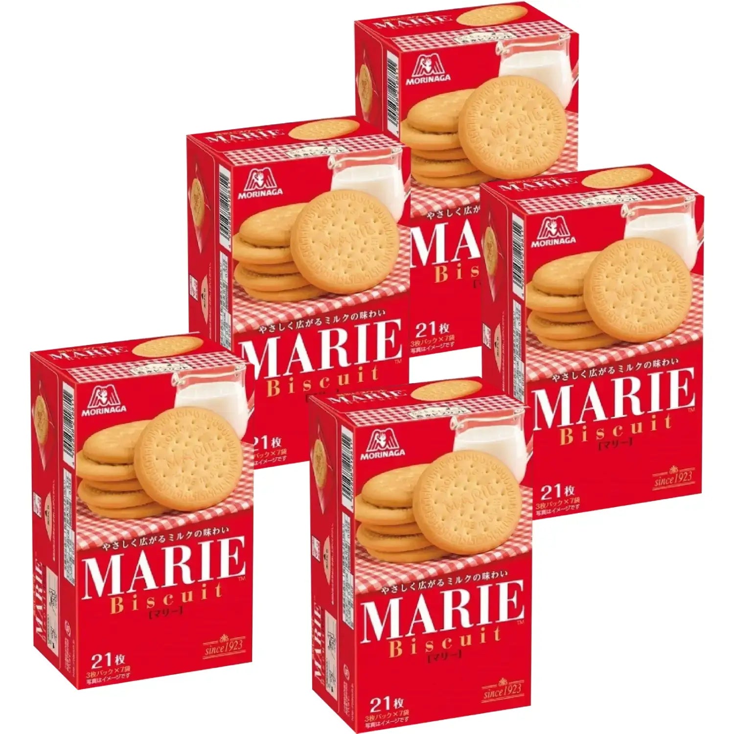 Morinaga Marie Biscuit Japanese Marie Cookies (Pack of 5)