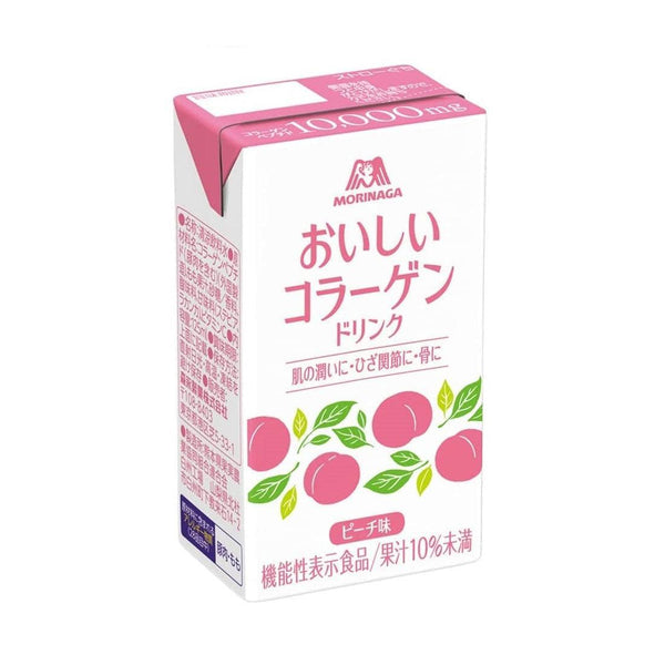 Morinaga Oishi Collagen Drink Peach Flavor (Pack of 12)