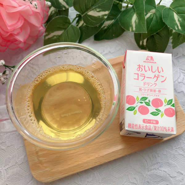 Morinaga Oishi Collagen Drink Peach Flavor (Pack of 12)