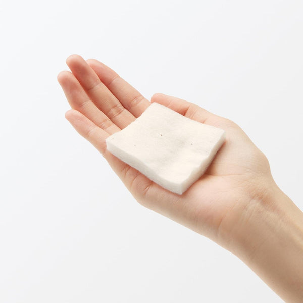 Muji Cut Cotton Ecru Unbleached Facial Cotton Pads 60x50mm 180 pcs.