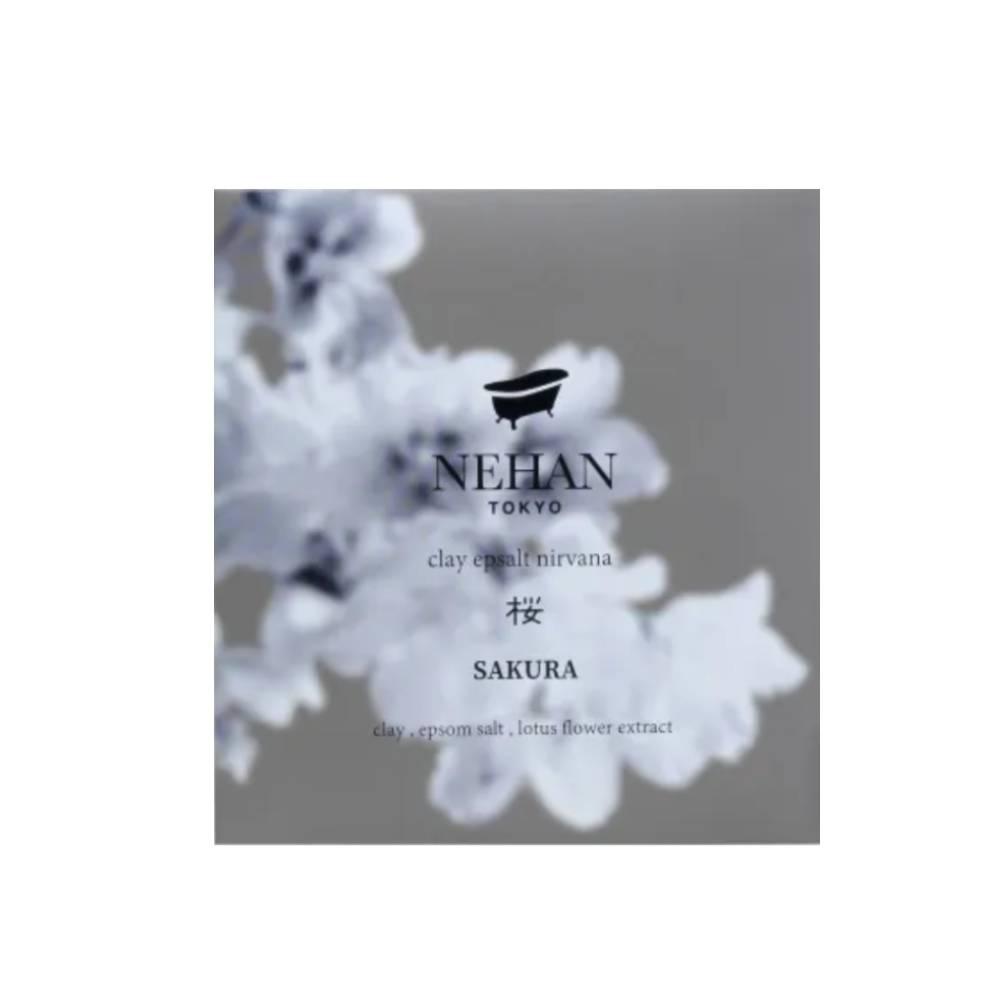 Nehan Tokyo Clay Bath & Bath Salts Sakura Cherry Blossom Blend 100g