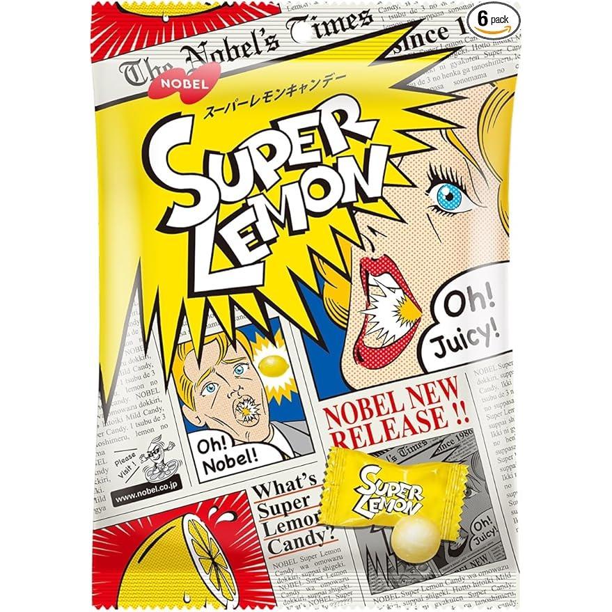 Nobel Super Lemon Sweet and Sour Hard Candy 88g