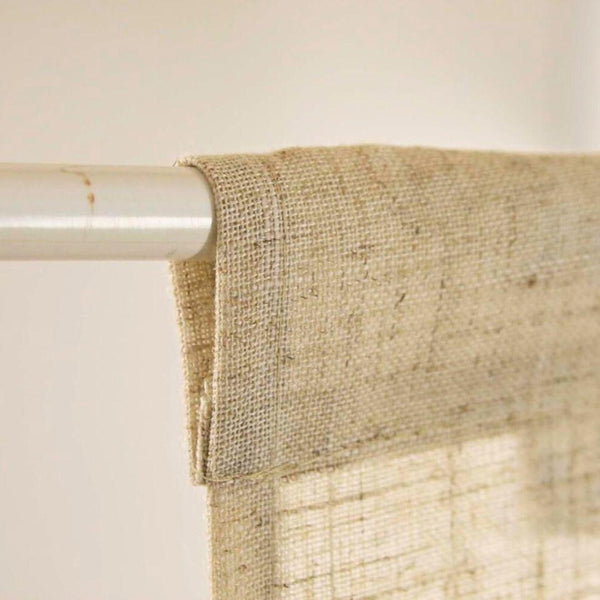 Noren Hand Printed Blue Indigo Shading Pattern Door Linen Curtain